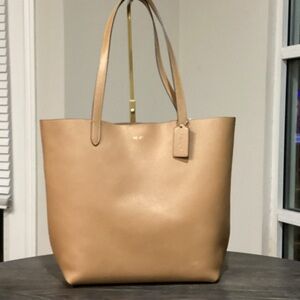 Coach Manhattan Tan Leather Tote Bag